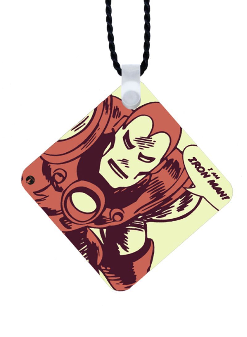 RKN Iron Man Printed Car Mirror Pendant - Image 1