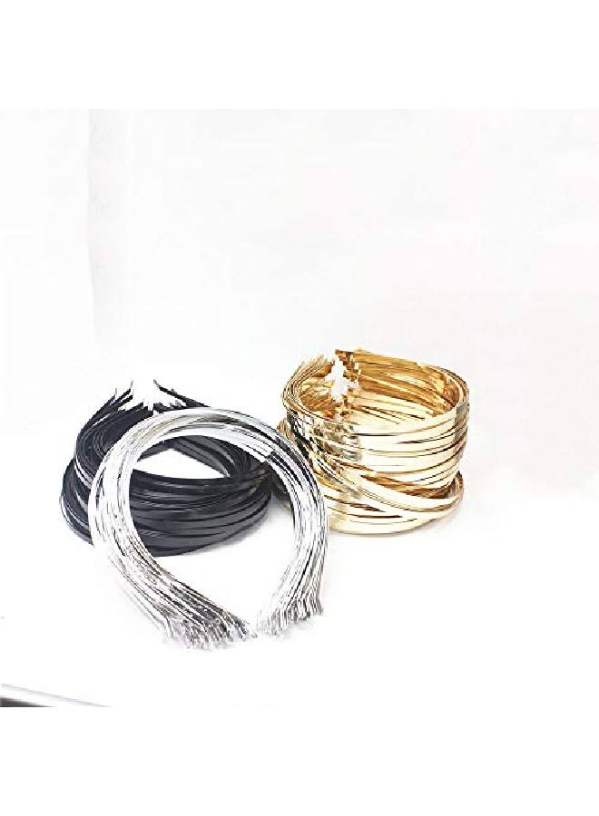 ONWON 12 Pieces Smooth Metal Headbands Frames In Black Tone For Diy Tiara Base Blank Hairband Head Bands 3Mm - Image 4