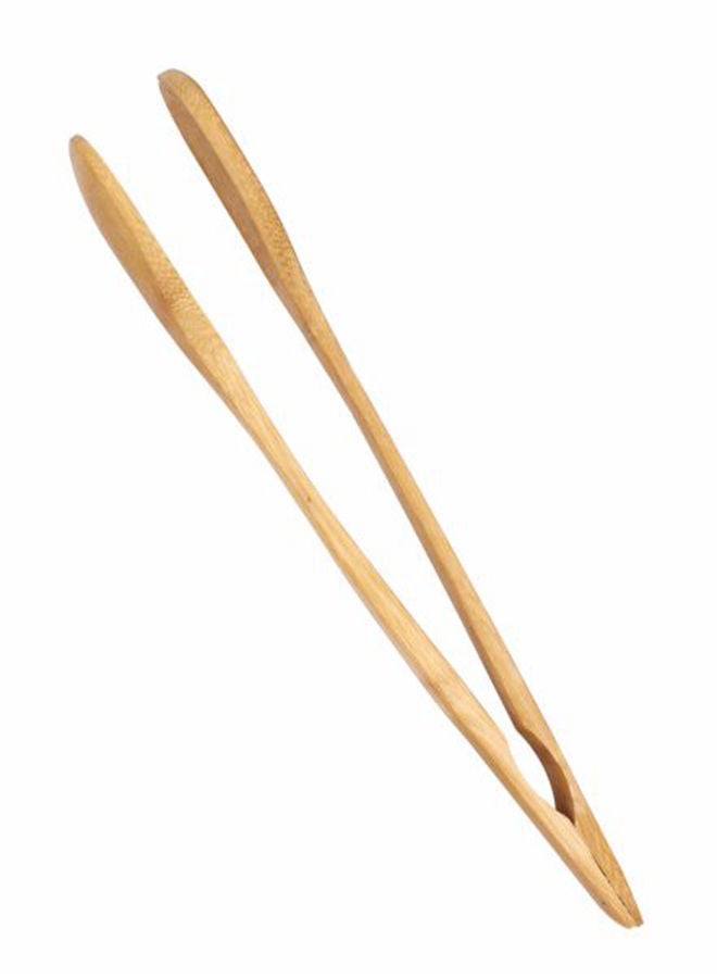 CLASSYTOUCH ملقط توست خشبي طويل بتصميم مضاد للانزلاق للطهي والتقديم - Image 2