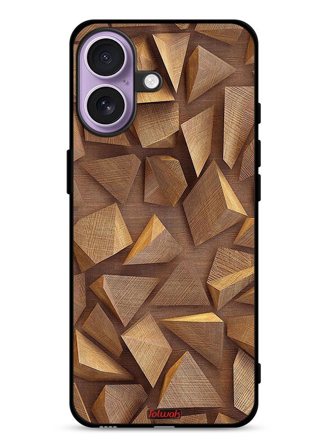 Tolwak Apple iPhone 17 Protective Case Cover Wood Pieces Art - Image 1