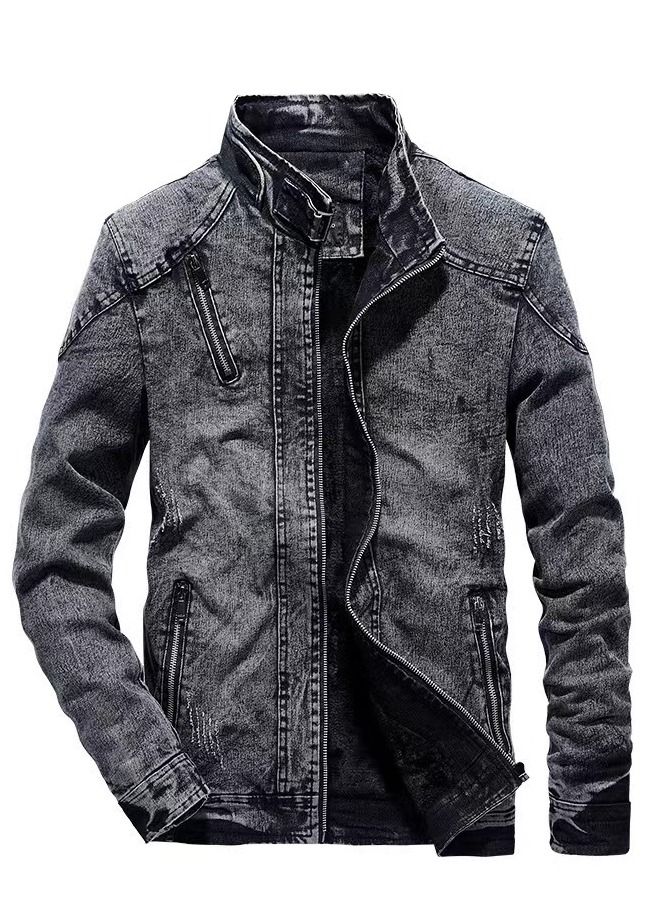 إسكدنيا رجل فصل خريف شتاء نحيل رجل جان دثار رماديّ - Image 2