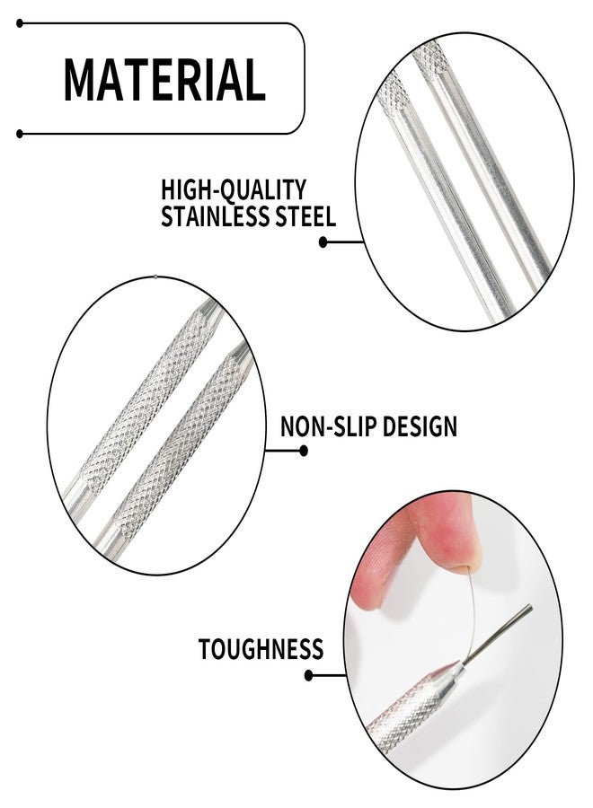 HSYMQ 2Pack Clay Needle Tools, Wire Feather Texture Tool for Ceramic Polymer Pottery Clay Sculpting, Texturing, Modeling - Image 3
