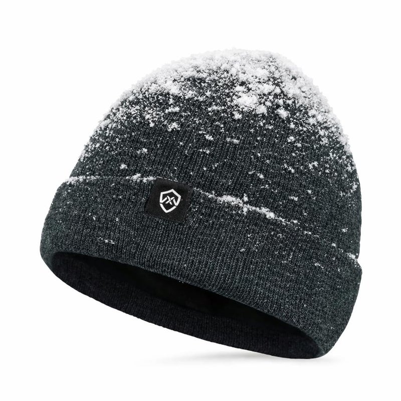 DexShell Waterproof Beanie for Men & Women, Windproof Thermal Winter Hat with Fleece Liner, PFOA-Free Membrane Insulated Cuffed Knit Cap for Cold Weather, Heather Grey One Size (56-58cm) - Image 1