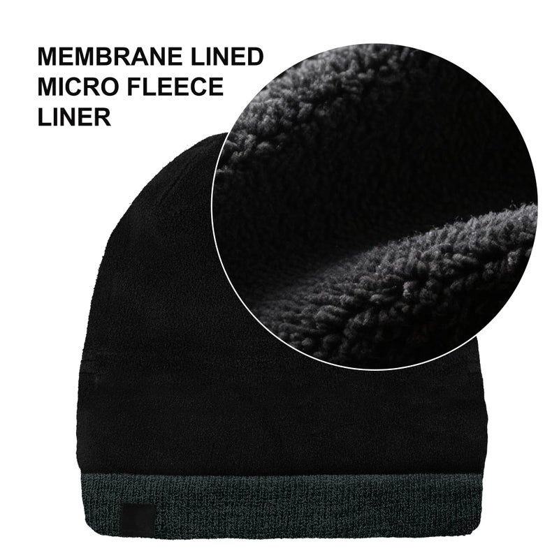 DexShell Waterproof Beanie for Men & Women, Windproof Thermal Winter Hat with Fleece Liner, PFOA-Free Membrane Insulated Cuffed Knit Cap for Cold Weather, Heather Grey One Size (56-58cm) - Image 4