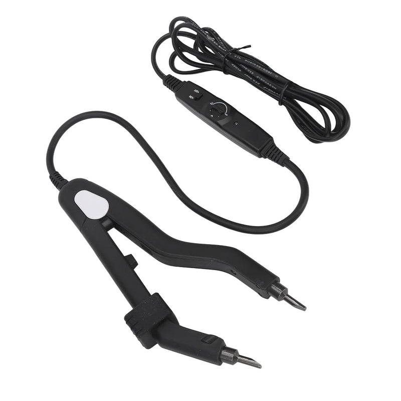 Professional Hair Extensions Tool Adjustable Temperature Hair Extensions Connector Tool Heat Iron Connector Black US Plug