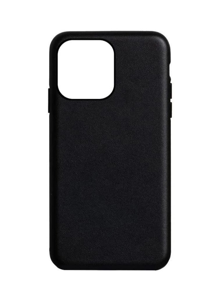 Case Compatible With iPhone 15 Pro Mag-Safe Noble Collection Premium PC+PU Leather Case with Official Design Phone Cover Anti-Fingerprint Scratch Resistance, A+ Leather Material (Black) - Image 2