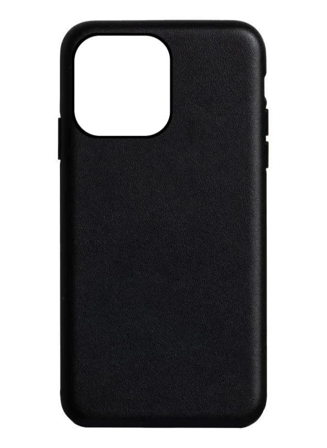 Case Compatible With iPhone 15 Pro Mag-Safe Noble Collection Premium PC+PU Leather Case with Official Design Phone Cover Anti-Fingerprint Scratch Resistance, A+ Leather Material (Black) - Image 4