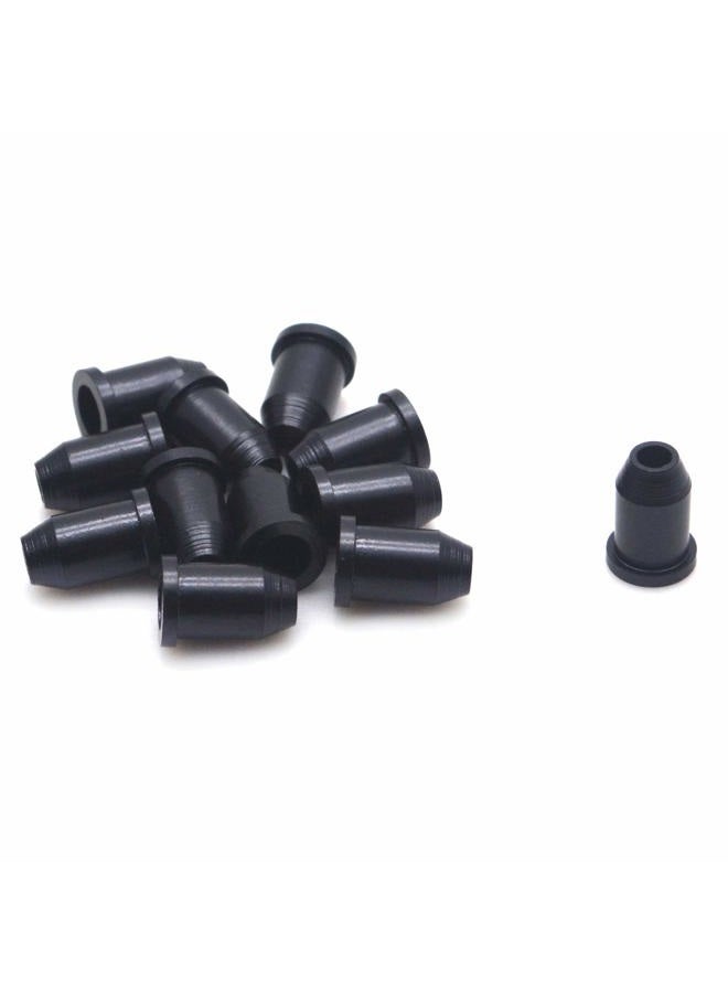 FarBoat 12Pcs Guitar Ferrules Through-Body String Mounting Ferrules for Guitar Replacement(Black) - Image 1