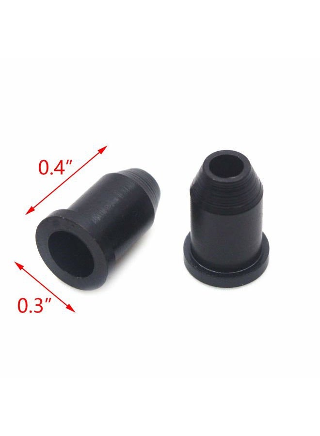 FarBoat 12Pcs Guitar Ferrules Through-Body String Mounting Ferrules for Guitar Replacement(Black) - Image 2