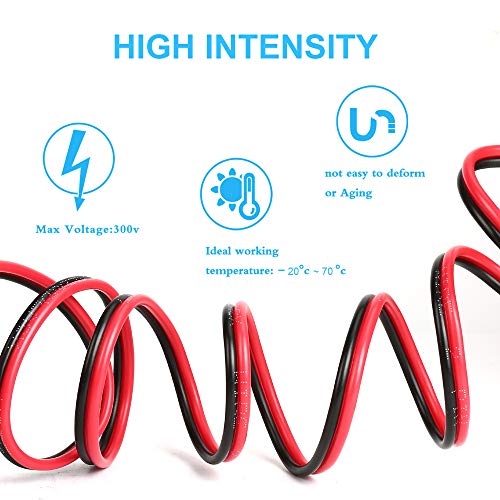 TYUMEN 40 Feet 18 AWG Gauge 2 Conductor Stranded Red Black Car Home Stereo Speaker Audio Cable Electrical Hookup Wire - 99.95% Oxygen Free Copper Wires - Image 4
