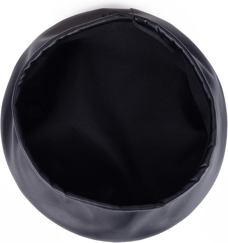 Umeepar Womens Classic Pu Leather French Beret Hat - Image 3