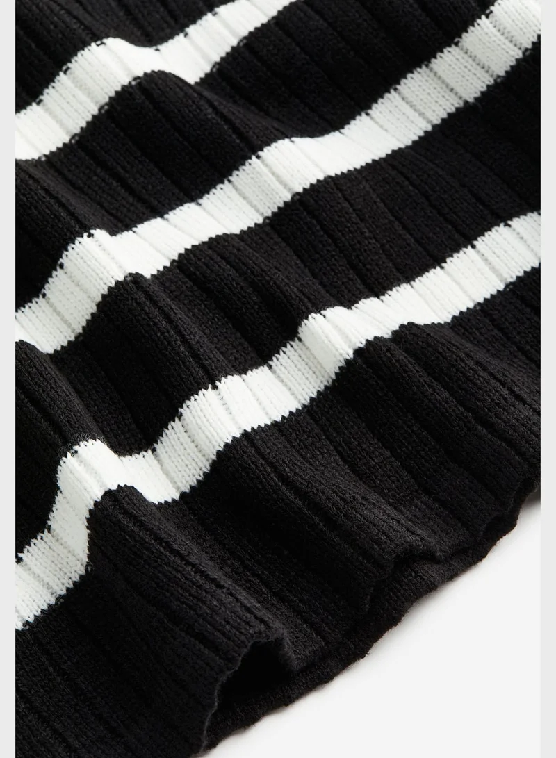 H&M Youth Stripe Rib Knit Top