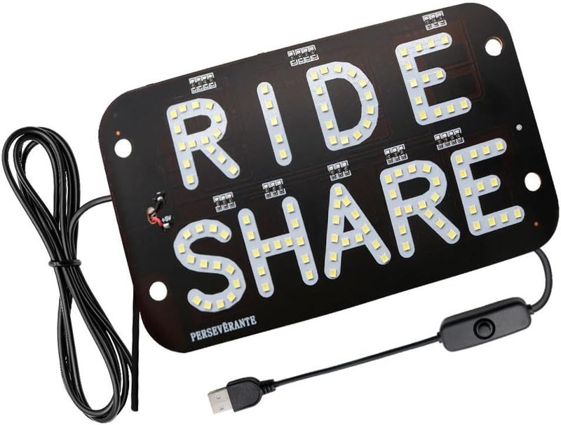 YSY LED Rideshare Sign with USB Cable - Image 1