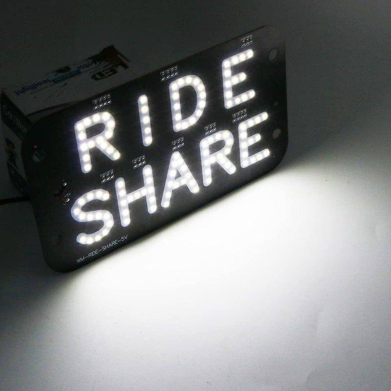 YSY LED Rideshare Sign with USB Cable - Image 5