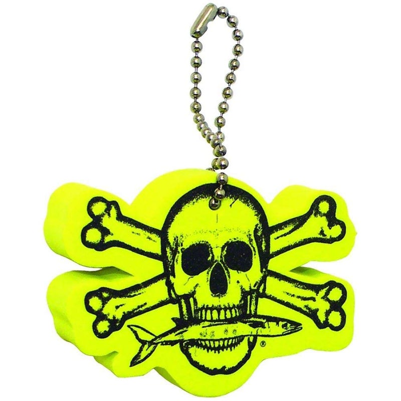 Calcutta Calcutta Outdoors Key Float  Fishing Boat Water Yellow Keychain Durable Foam Accessory 