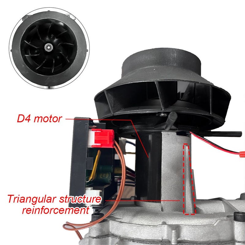 12V 5KW Air Parking Heater Blower Combustion Fan Assembly Motor Starting Engine Parts Diesel Heater Car Additions - Image 4