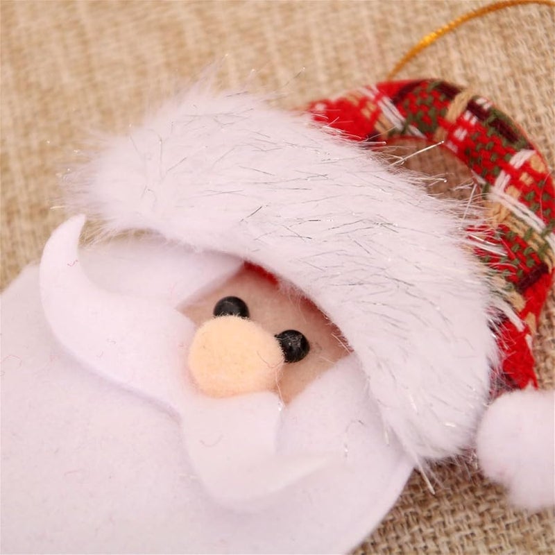 Swingable Christmas Doll Decorations Santa Snowman Deer Bear Figure With Hanging Rope Easy Install - Image 4