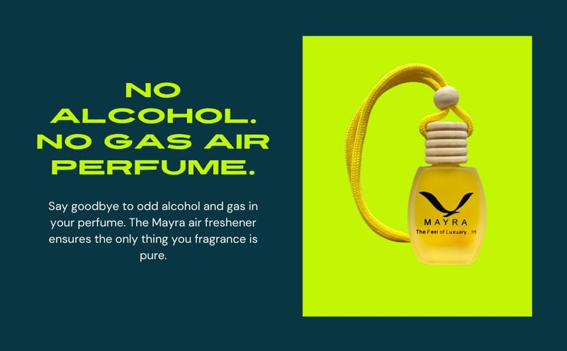 Raxon Innovation MAYRA Air Freshener For Car/Car Perfumes/Long Lasting Good Smell Essential Oils Bottle with Wooden Lid (12ml) (Lemon) - Image 2