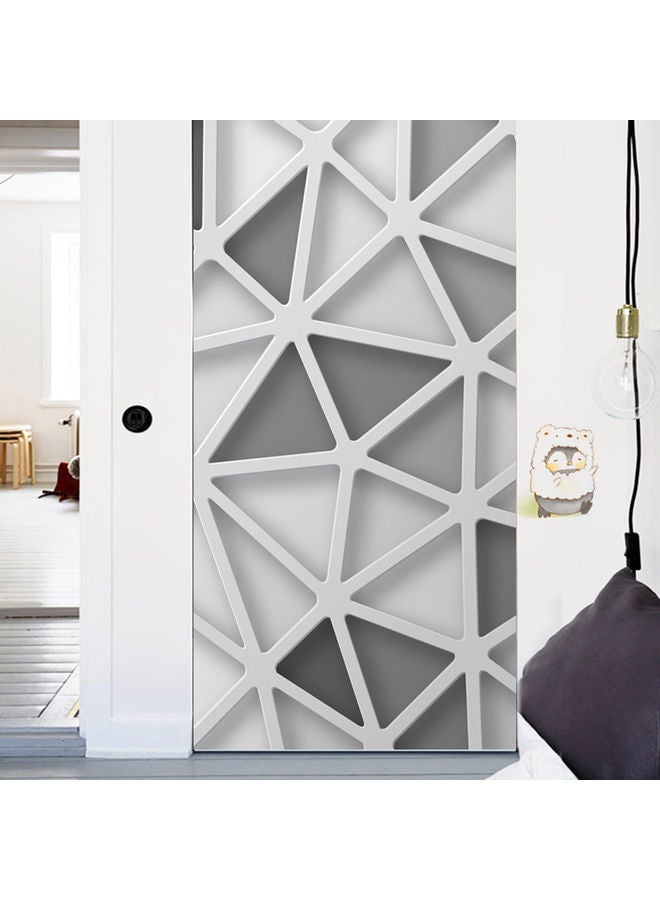 Y&D Waterproof Door Sticker White/Grey - Image 3