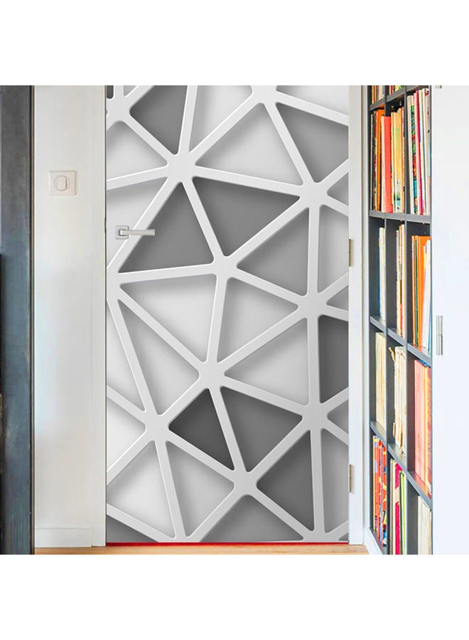 Y&D Waterproof Door Sticker White/Grey - Image 2