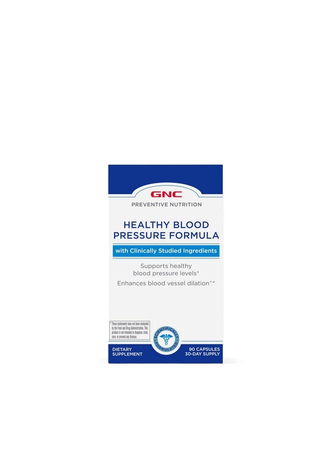 GNC GNC Preventive Nutrition Healthy Blood Pressure Formula | Clinically Studied Ingredients | 90 Capsules - Image 2