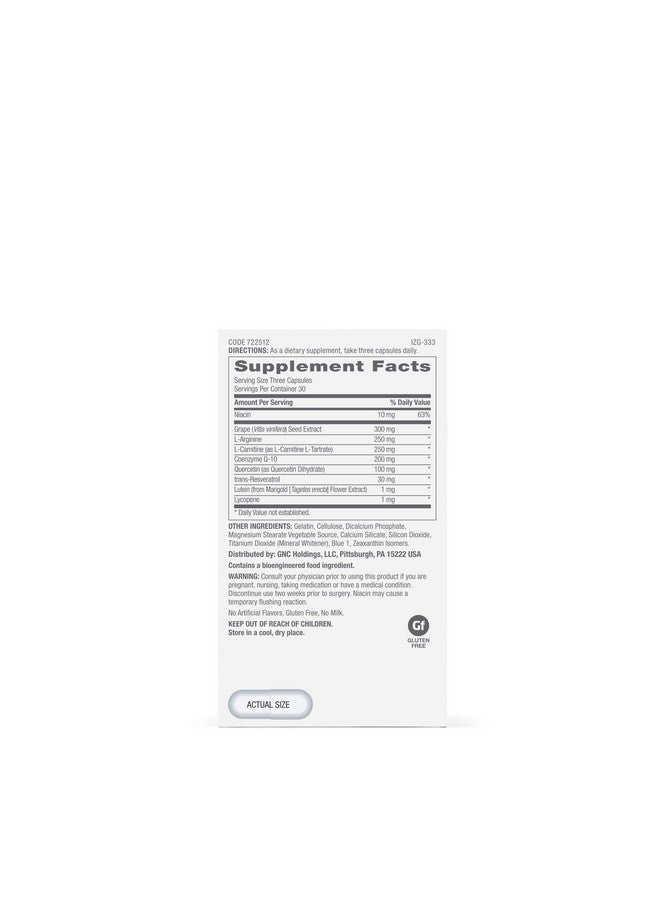 GNC GNC Preventive Nutrition Healthy Blood Pressure Formula | Clinically Studied Ingredients | 90 Capsules - Image 3