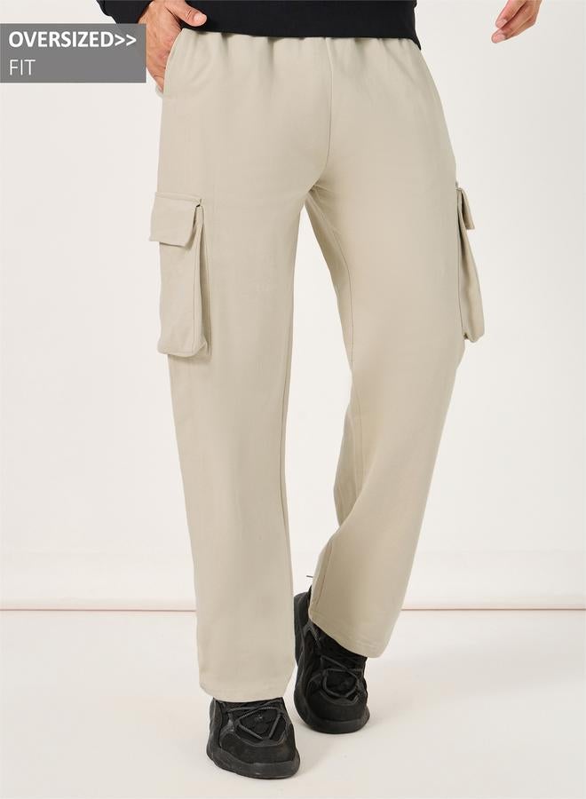 Styli Oversized Straight Leg Cargo Pants - Image 1