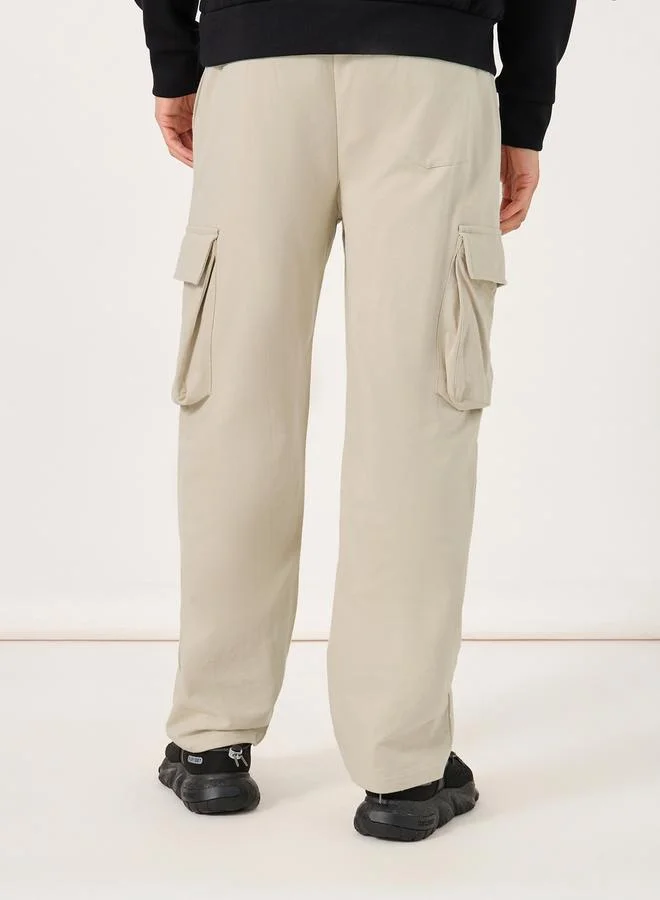 Styli Oversized Straight Leg Cargo Pants