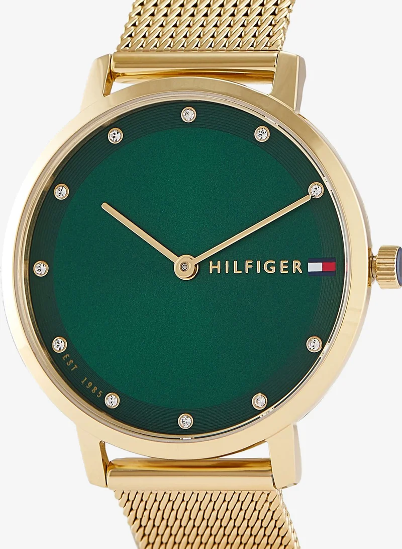 Tommy Hilfiger  2-Hand Womens Quartz Movement Watch With Gold-Tone Stainless Steel Mesh Bracelet - 1782668 for Women | Best Price UAE