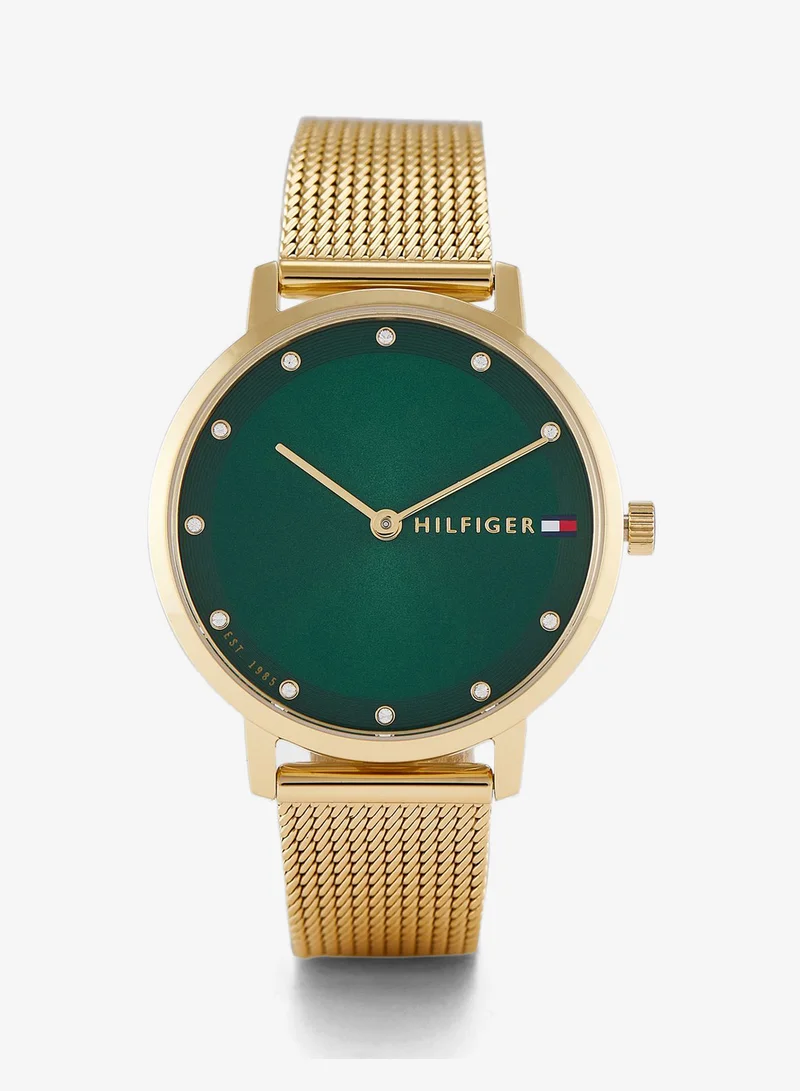 2-Hand Womens Quartz Movement Watch With Gold-Tone Stainless Steel Mesh Bracelet - 1782668