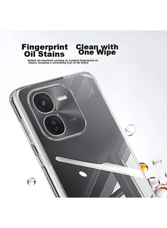 Koolife Phone Case For Iqoo Z9x, Protective Cover For Vivo Iqoo Z9x, Full Lens Protection, Simple Skin-friendly Transparent Soft Case, Fingerprint-resistant Back Cover - Image 4