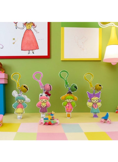 Doll Pendant Gashapon Ball 100mm Gashapon Toy Blind Box Figure Gashapon Gift From The Sky Series Gashapon Machine-Color:Sanrio Girl-Specifications:100mm Transparent Eggshell