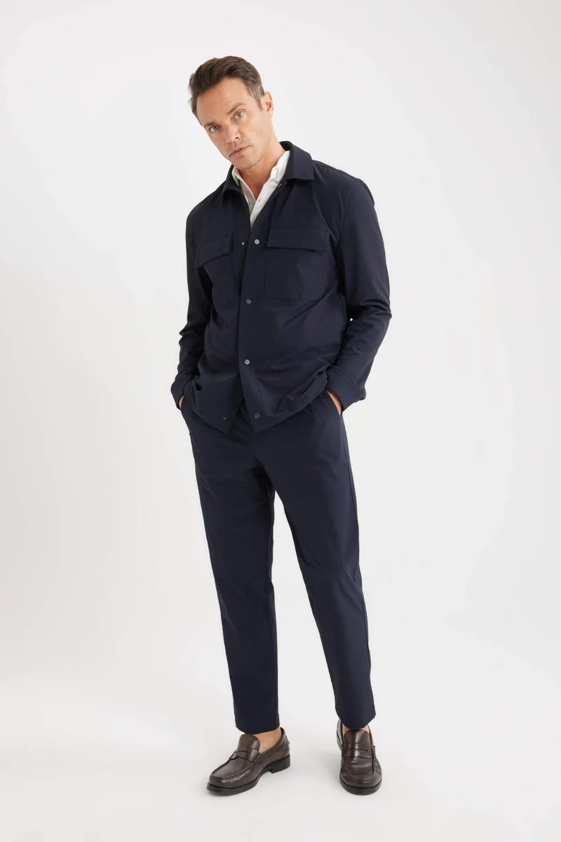 Defacto  Jogger Straight Leg Stretchable Summer Fabric Trousers for Men | Best Price UAE