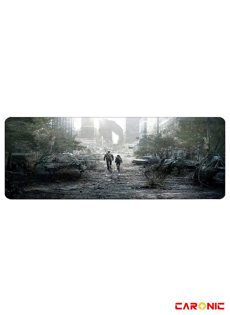 CARONIC Large Gaming Mouse Pad with Superior Micro Weave Cloth Extended Desk Mousepad with Stitched Edges Non-Slip Base Water Resist Keyboard Pad For Gamer And Office Home TLO 128  - Image 1