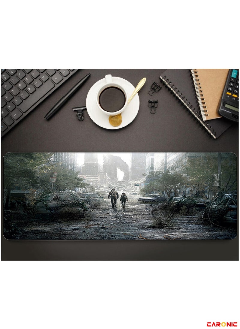 Large Gaming Mouse Pad with Superior Micro Weave Cloth Extended Desk Mousepad with Stitched Edges Non-Slip Base Water Resist Keyboard Pad For Gamer And Office Home TLO 128