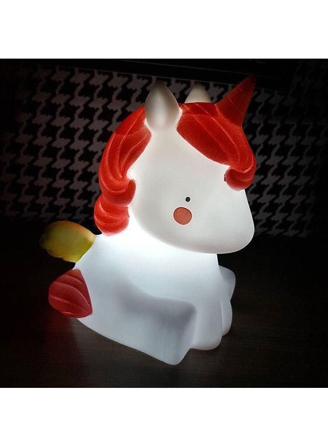NIBEMINENT Unicorn Children Kids Night Light Lamp White 8x11centimeter - Image 2