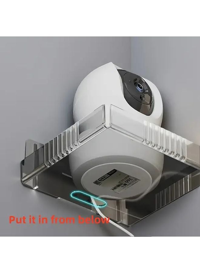 3 Pack No Drill Wall Mounted Camera Bracket Heavy Duty Adhesive Mount - Image 2