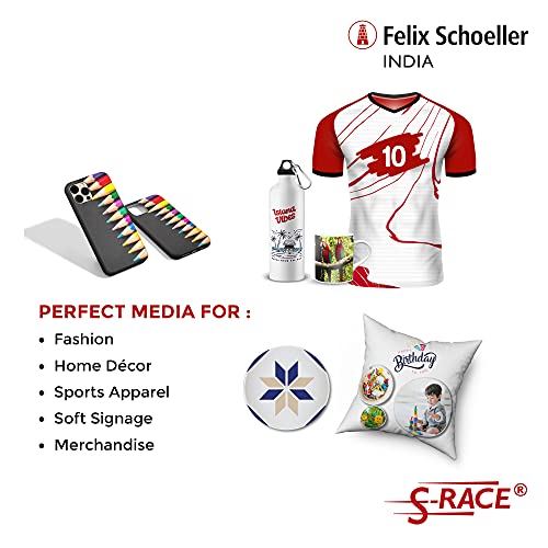 S-RACE: Vivid Dye Sublimation Paper 120 GSM (A3 size, 100 sheets, Pack of 1) Instant Dry, Heat Transfer Paper for Mug Printing, Mobile cases, Polyester clothes, T-shirts, Keychains & Other Ceramics - Image 4