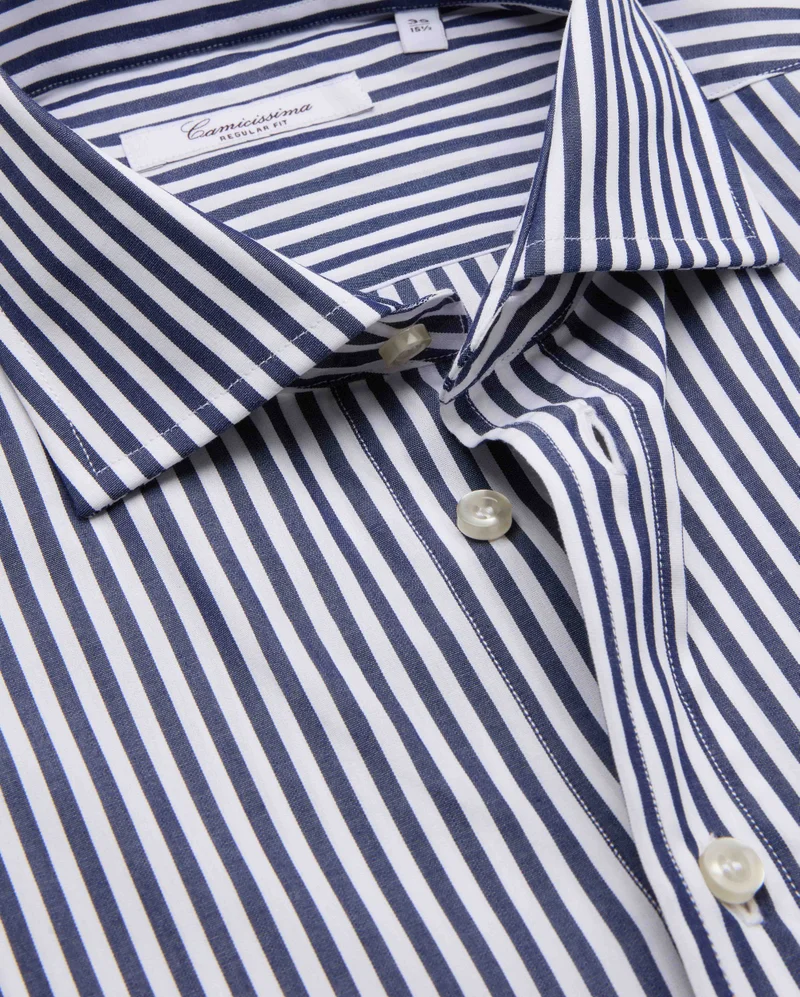 كاميتشسما Striped Poplin Shirt
