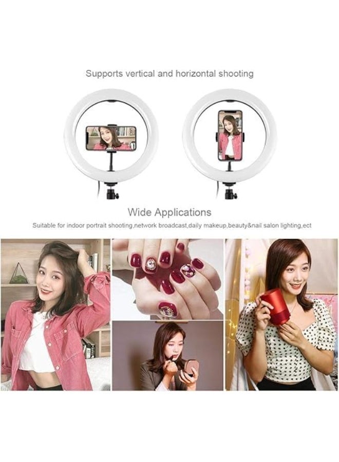 MUNTAQI RGB LED Soft Ring Light MJ33 with Tripod Stand & Phone Holder – 10" Dimmable Beauty Ringlight with 26 RGB Modes, 3 Color Temperatures, Remote Control for Makeup, Vlogging, TikTok, YouTube - Image 2