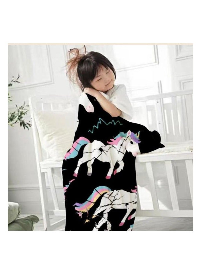 general Children's or student cartoon flannel thin blanket (warm and comfortable, suitable for sleep, games) 100cm*150cm - 96 - Image 1