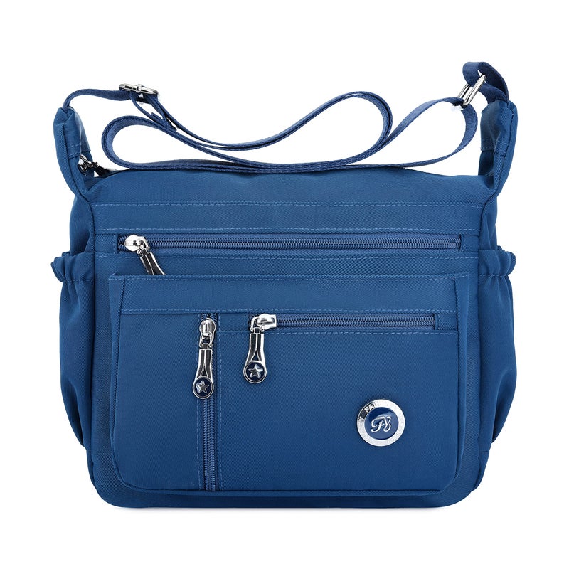 Fabuxry Purses and Shoulder Handbags for Women Crossbody Bag Messenger Bags (Large-Navy) - Image 5