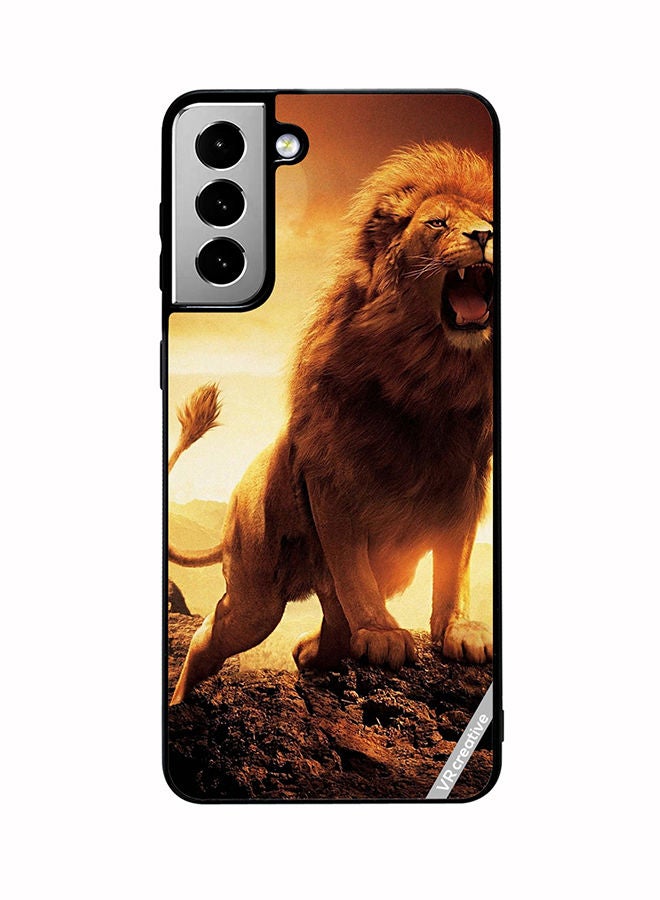 VR CREATIVE Protective Case Cover For Samsung Galaxy S21 FE 5G Lion King Design Multicolour - Image 1