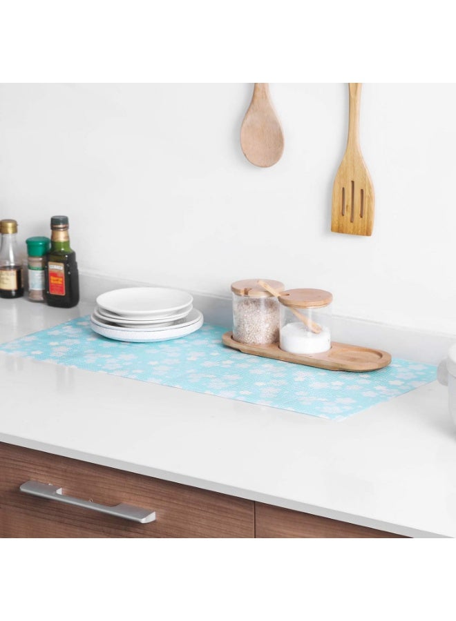 Non-Slip Tablecloth for Kitchen Cabinet and Drawer (45cm x 3m Roll) Strong Waterproof EVA Tablecloth for Bathroom and Refrigerator - Image 4