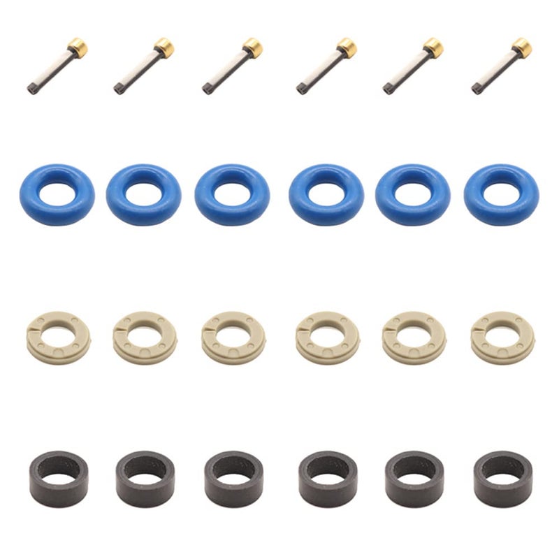 Haneex Fuel Injector Rebuild Seal O-Ring Micro Filter Pintle Cap Kit for Ford, Jaguar, Volvo, Land Rover, Range Rover 2.0L - Image 1