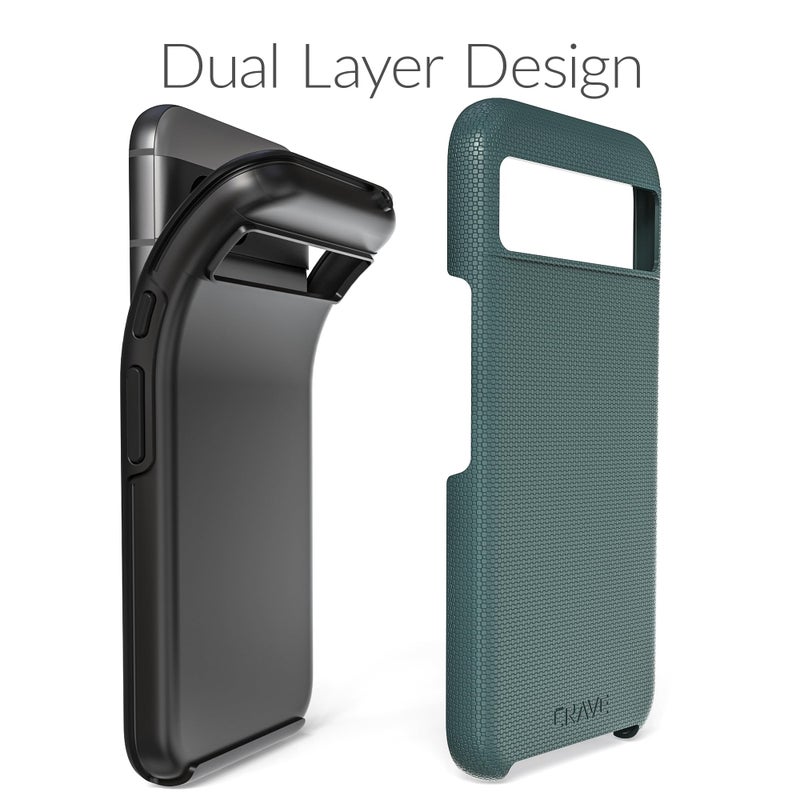 Crave Dual Guard for Google Pixel 8a Case, Shockproof Protection Dual Layer Case for Google Pixel 8a - Forest Green - Image 4