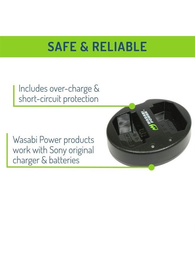 Wasabi Power - Battery Charger for Sony NP-FZ100, BC-QZ1 and Sony FX3, a1, a9, a9 II, a7C, a7R III, a7R IV, a7S III, a7 III, a7 IV, a6600 - Image 1