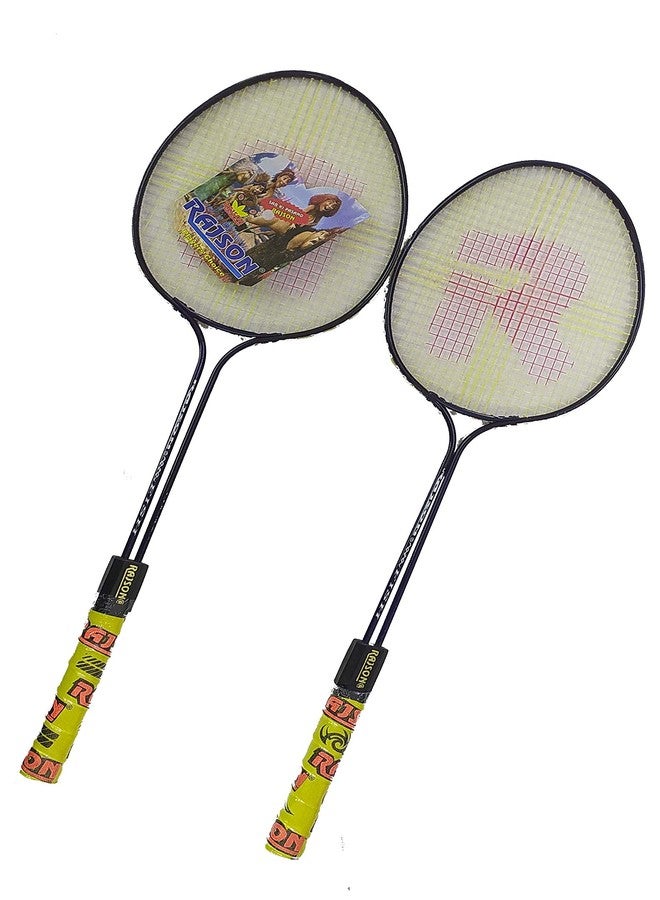 Grès GRS Aluminum Set of 2 Pieces/1 Pair Badminton Racket and 3 Pieces Shuttlecock Combo Pack (Multicolour) - Image 4
