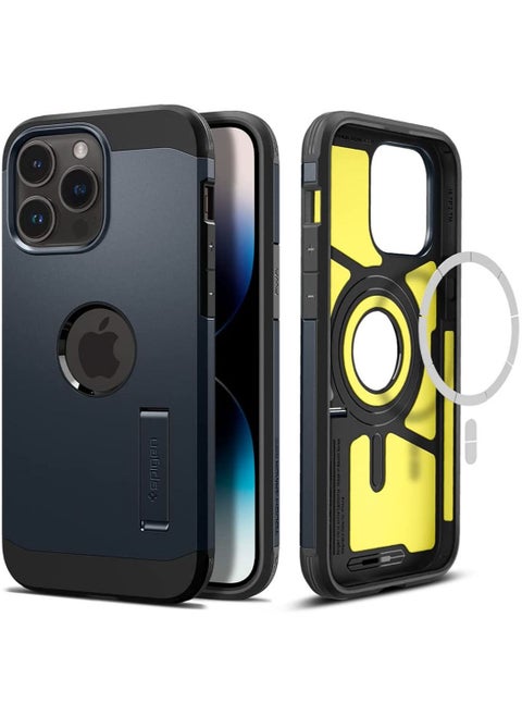 Tough Armor Magfit for iPhone 14 Pro Case Cover with MagSafe - Metal Slate