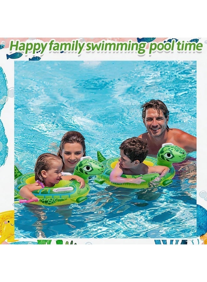 Salab Inflatable Pool Float -Kids Swim Ring, Summer Water Lounger for Swimming Pools | Lightweight Portable Inflatable Swimming Hoop Children, Inflatable Swimming Ring, Sea Turtle Swimming Hoop Perfect for Floating - Image 4